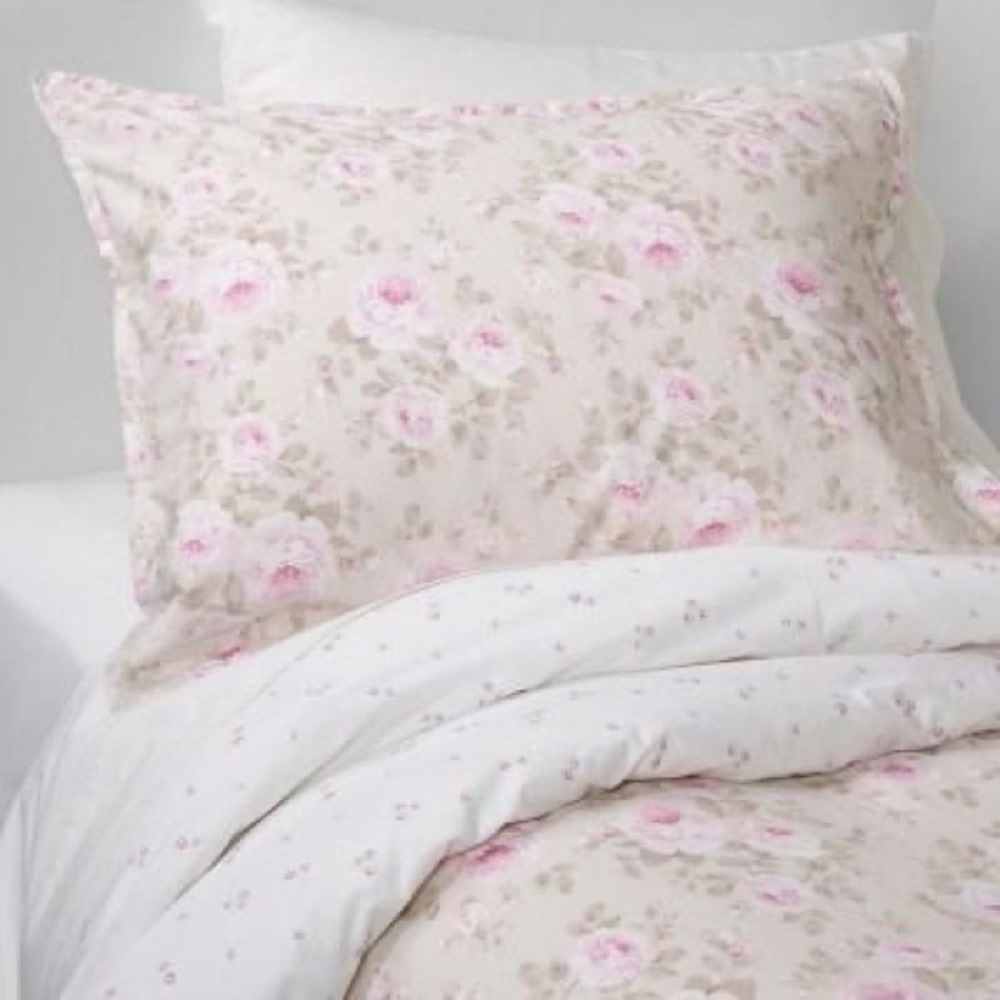 Shabby chic king size duvet 2 shams